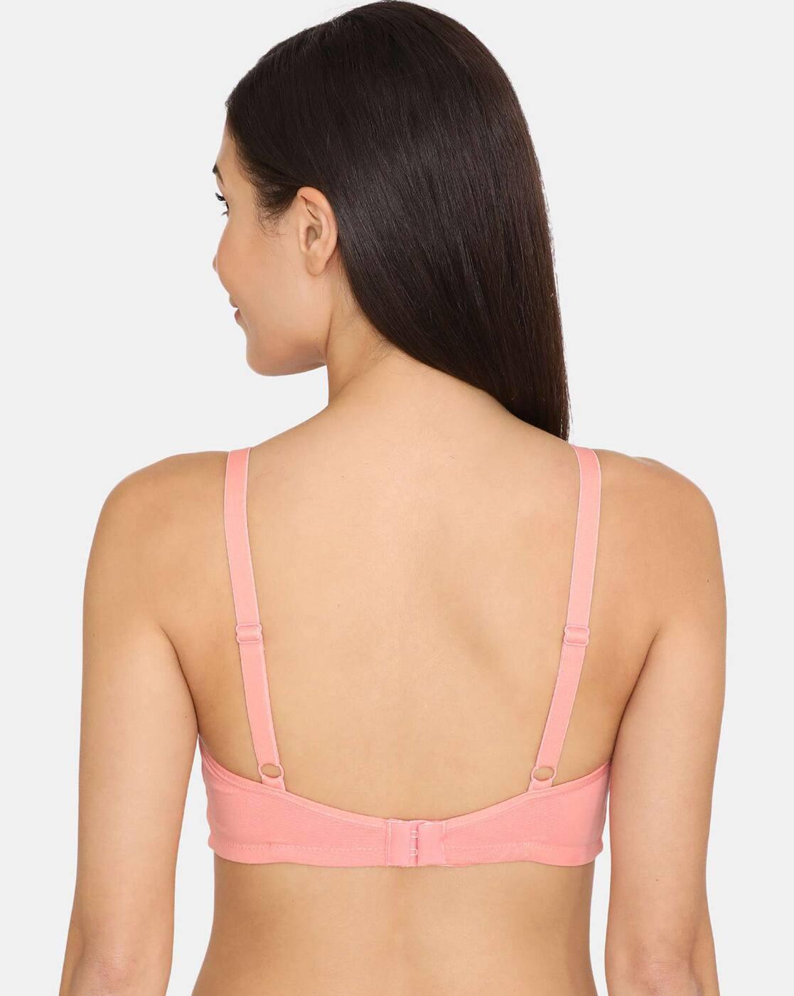 Basics Double Layered Non-Wired Non-Padded 3/4th Coverage T-Shirt Bra