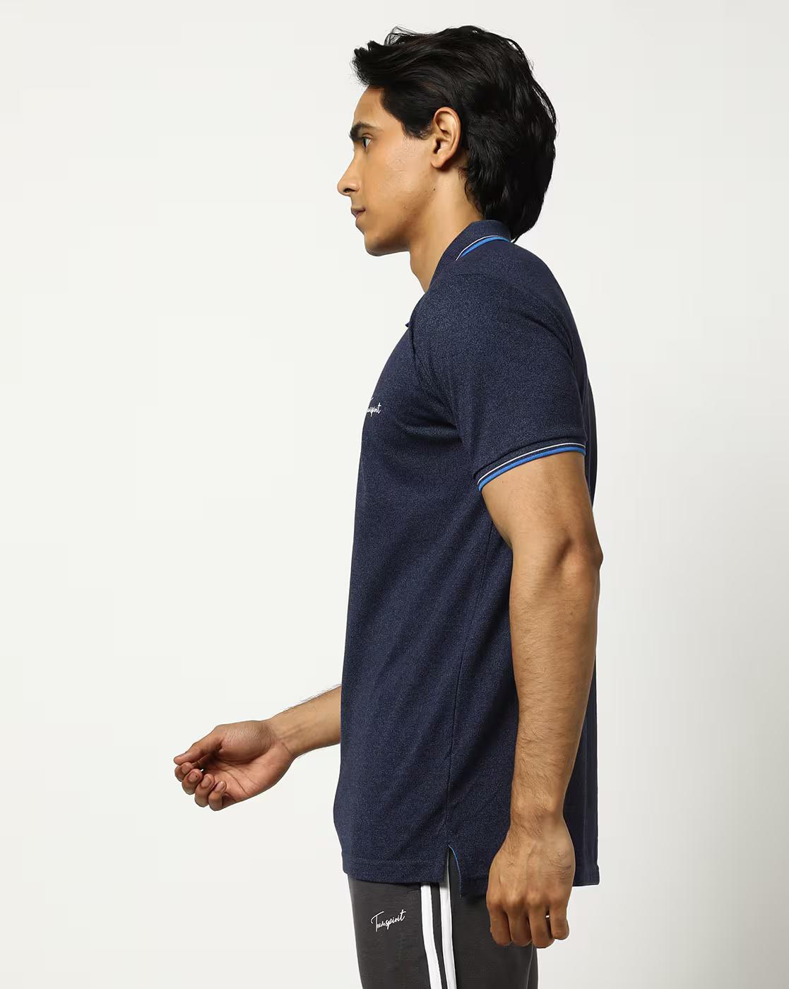 Regular Fit Polo T-Shirt with Brand Print