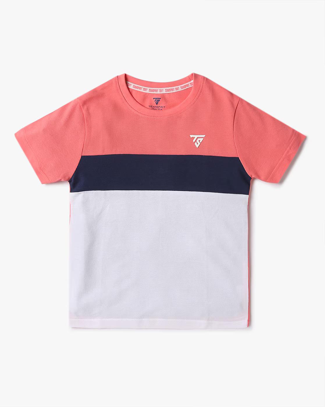 Colourblock Crew-Neck T-Shirt