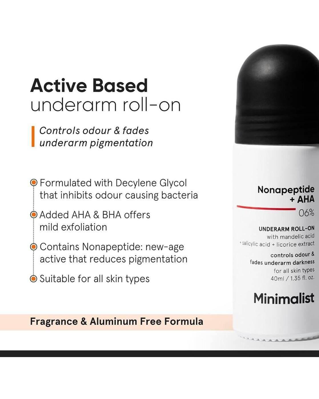 Nonapeptide + AHA 06 Underarm Roll-On