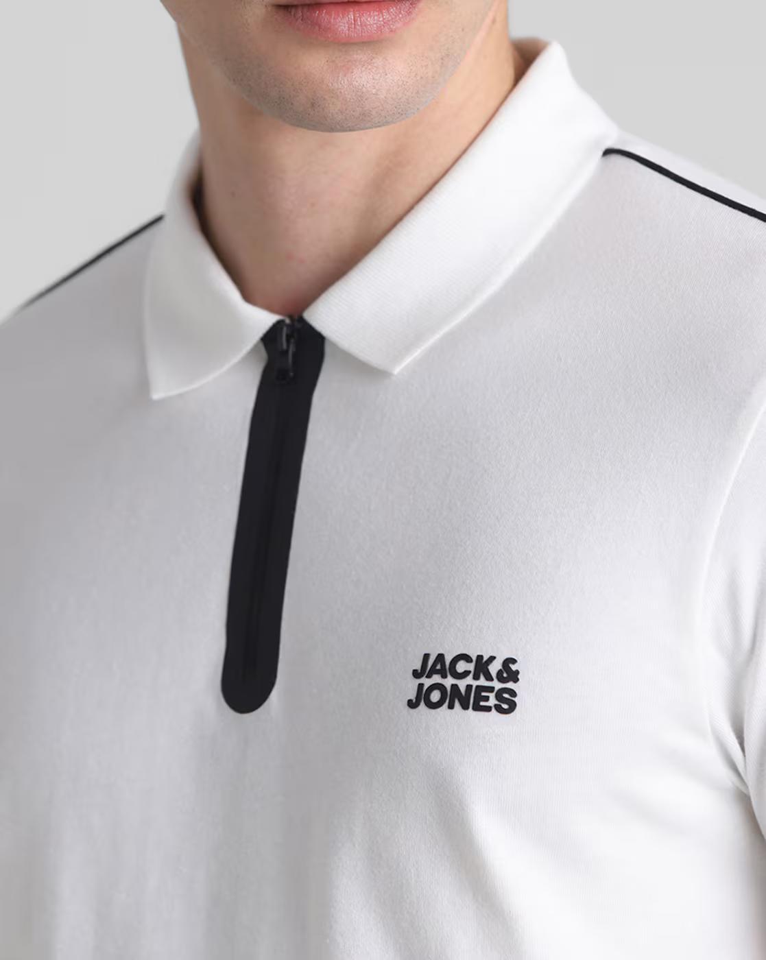 Men Logo Print Slim Fit Polo T-Shirt