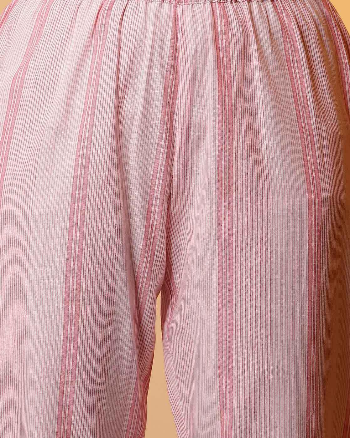 Women Yarn Dyed Cotton Straight Kurta