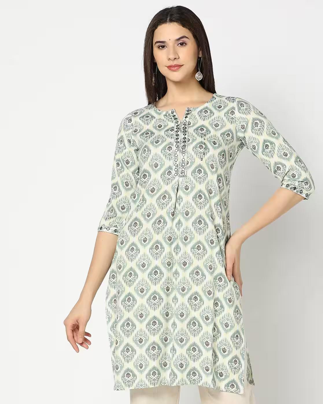 Women Printed Straight Kurta
