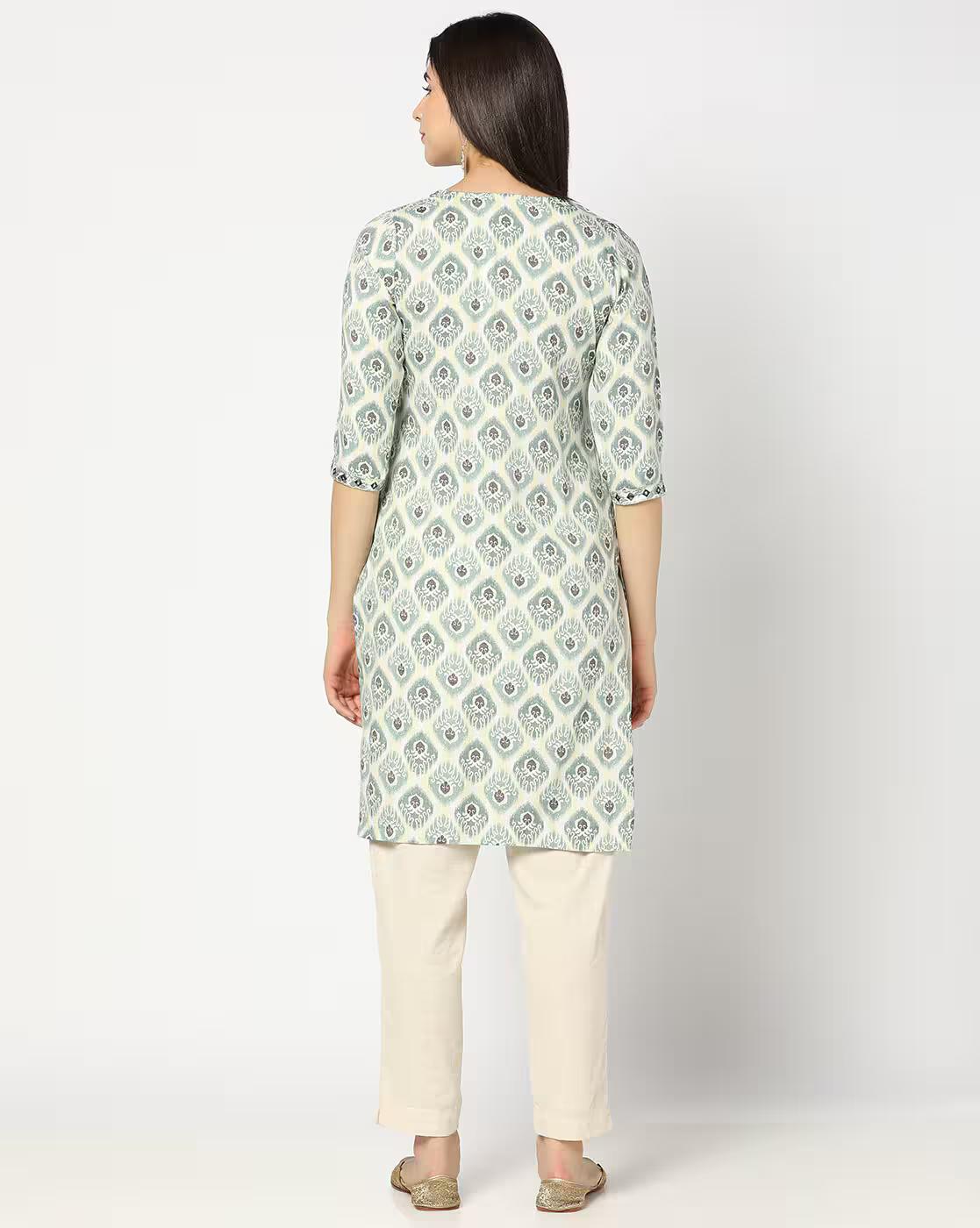 Women Printed Straight Kurta