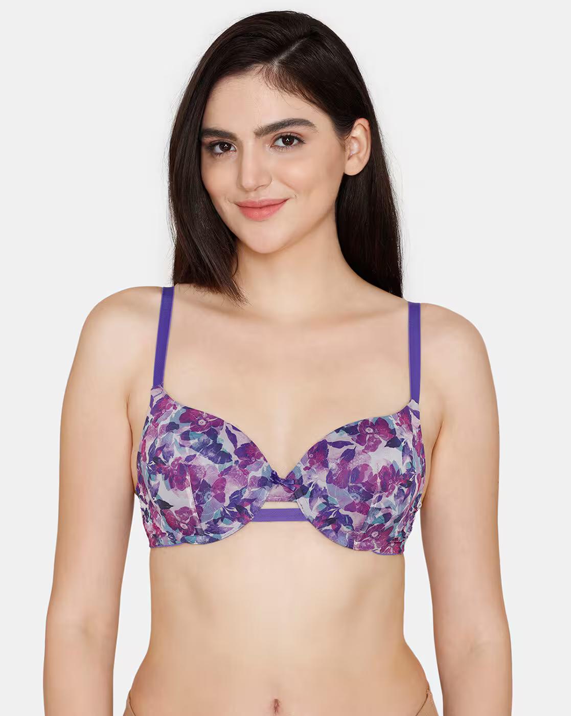 Bohemian Blooms Push-Up Wired Medium Coverage T-Shirt Bra
