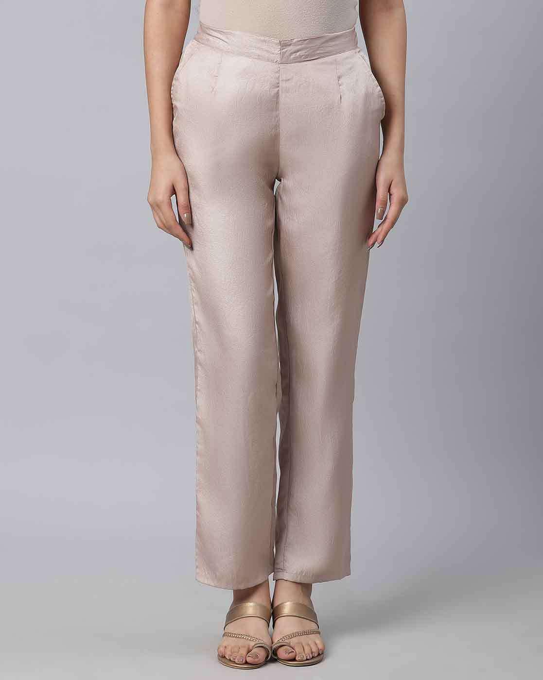 Straight Fit Pleated Pants