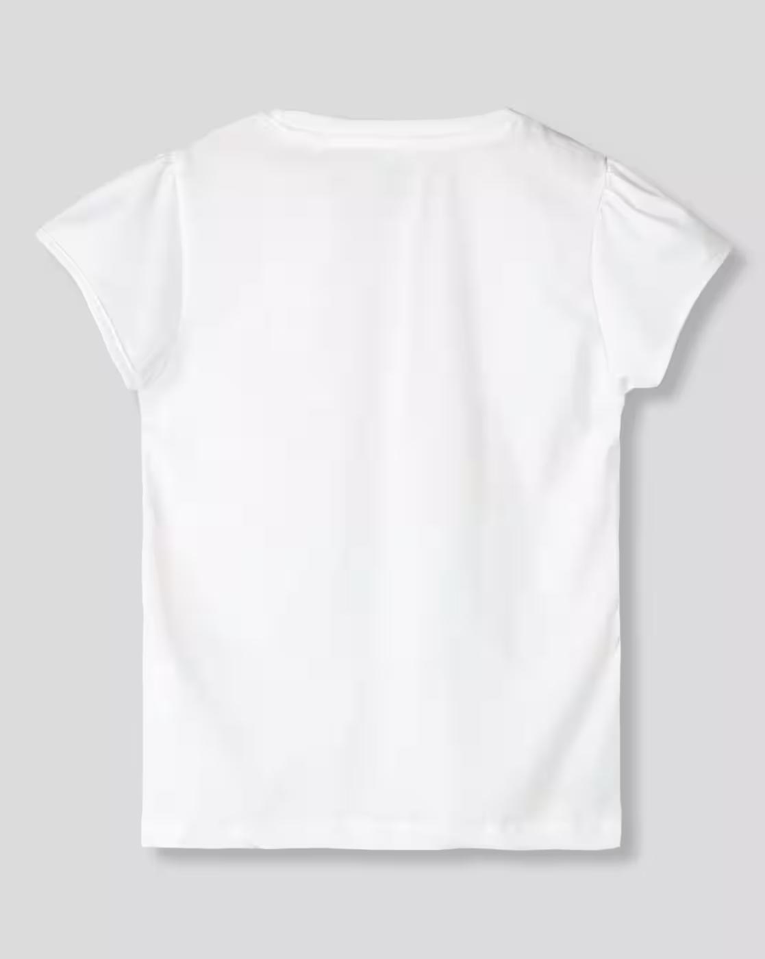 Girls Minion Print Regular Fit Round-Neck T-Shirt