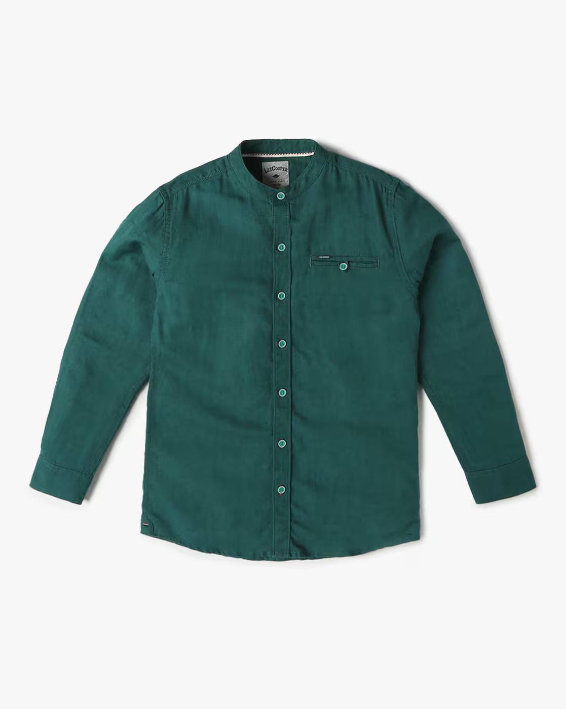 Boys Relaxed Fit Shirt with Welt Pocket