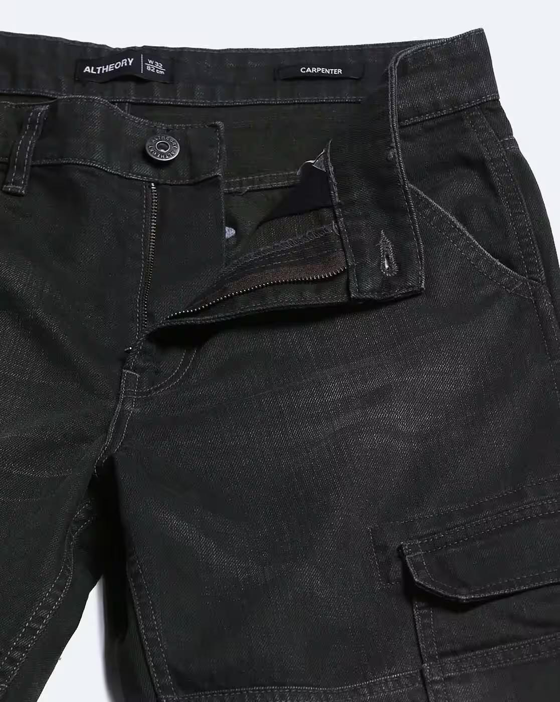 CUT AND SEW CARPENTER FIT, CHARCOAL, 34