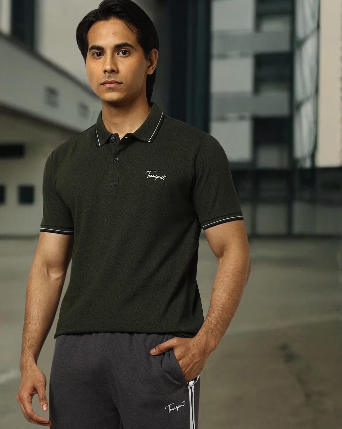 CORE GRINDLE POLO, OLIVE, XL