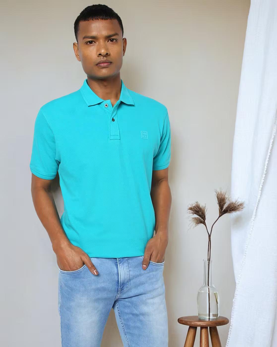 Slim Fit Polo T-shirt with Embroidered Logo