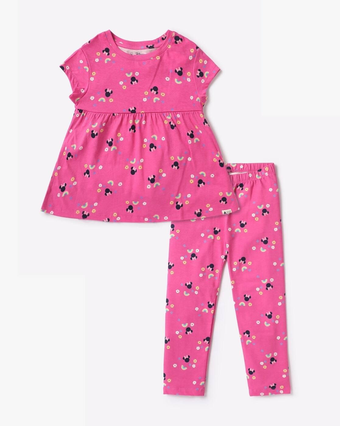 Girls Minnie Mouse Print Top