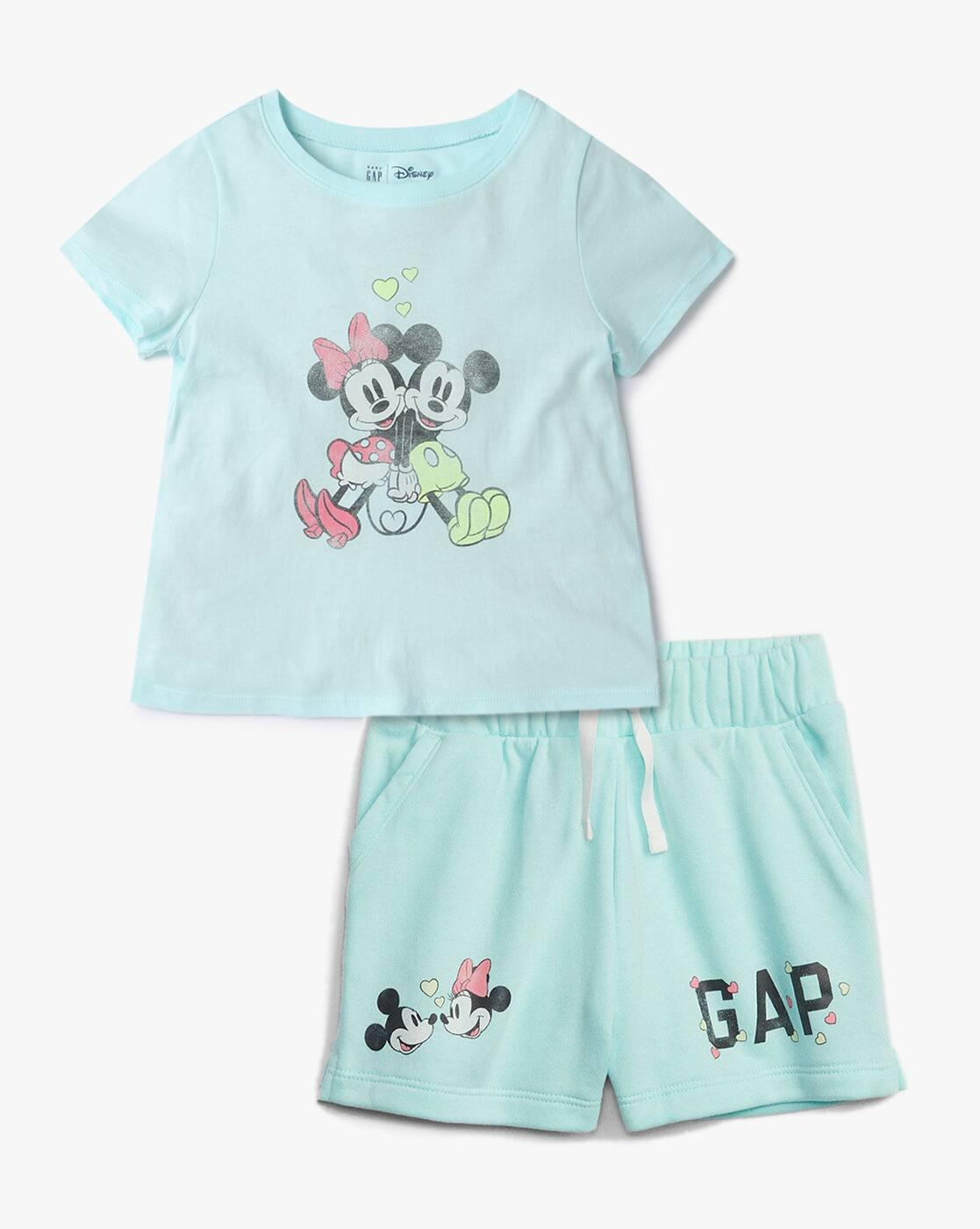 Girls Printed Logo _and_ Mini- Mickey Mouse Shorts