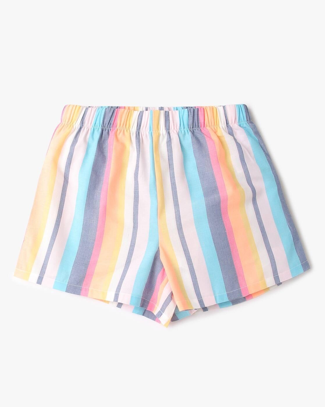 Girls Striped Shorts _and_ T-Shirt Set