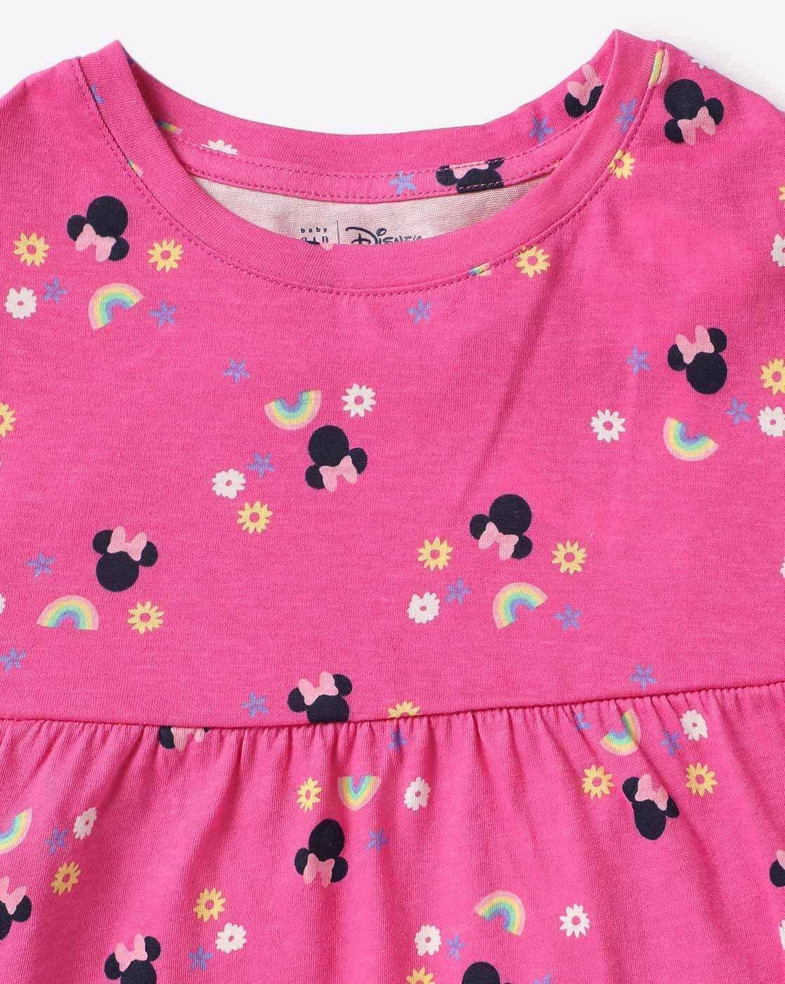 Girls Minnie Mouse Print Top