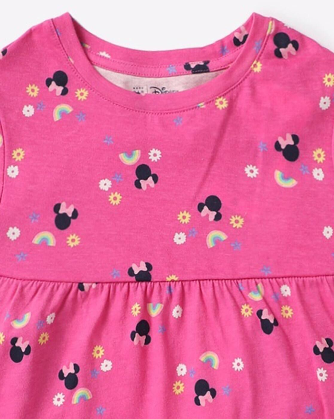 Girls Minnie Mouse Print Top