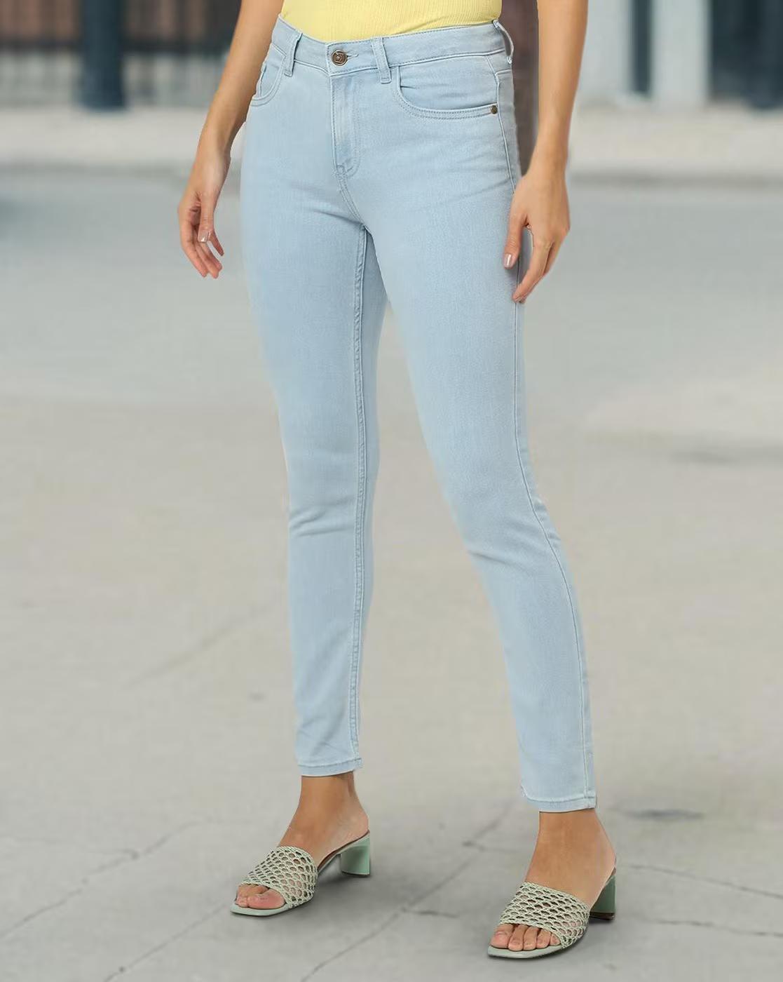 Women Light-wash Skinny Fit Jeans