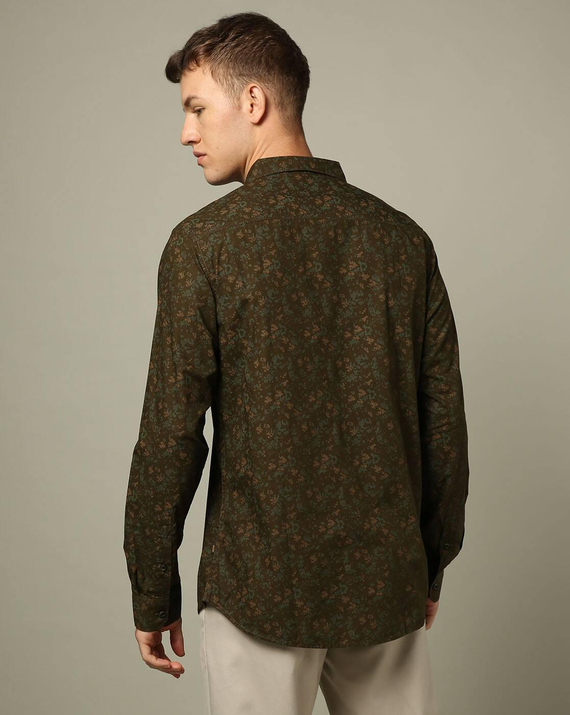 Men Printed Slim Fit Shirt