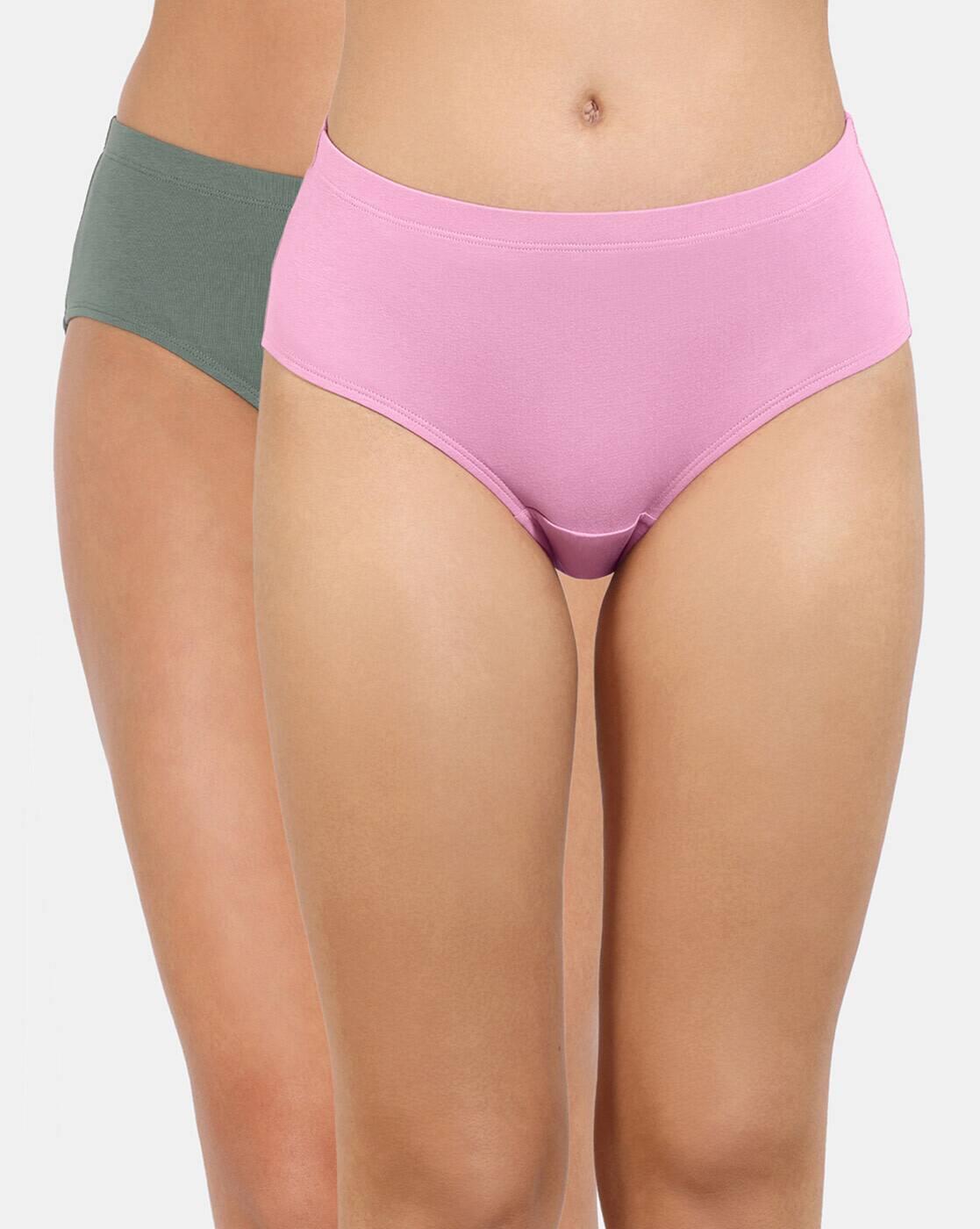 Pack of 2 Full-Coverage Mid-Rise Hipsters