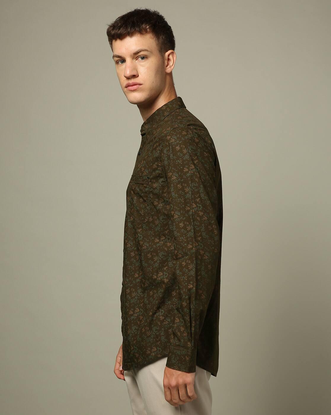 Men Printed Slim Fit Shirt