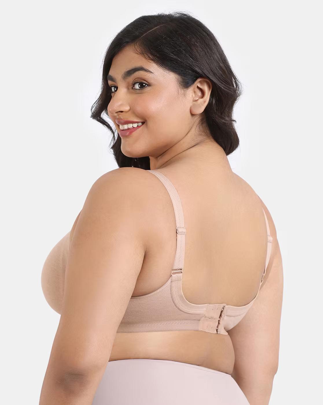 True Curv Double Layered Non-Wired Full Coverage Super Support Bra