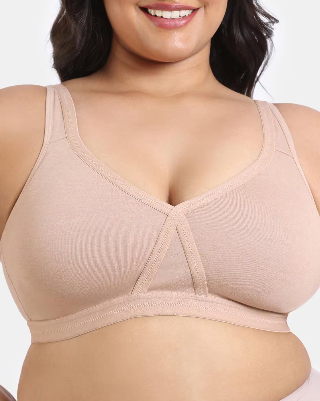 True Curv Double Layered Non-Wired Full Coverage Super Support Bra