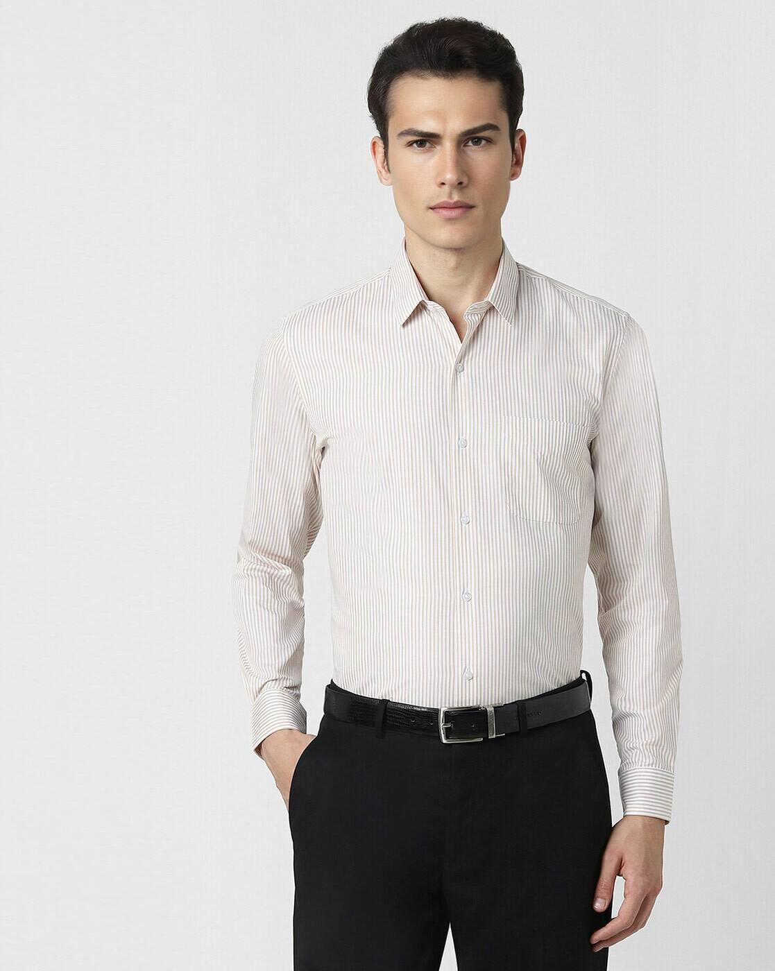 Men Striped Slim Fit Shirt