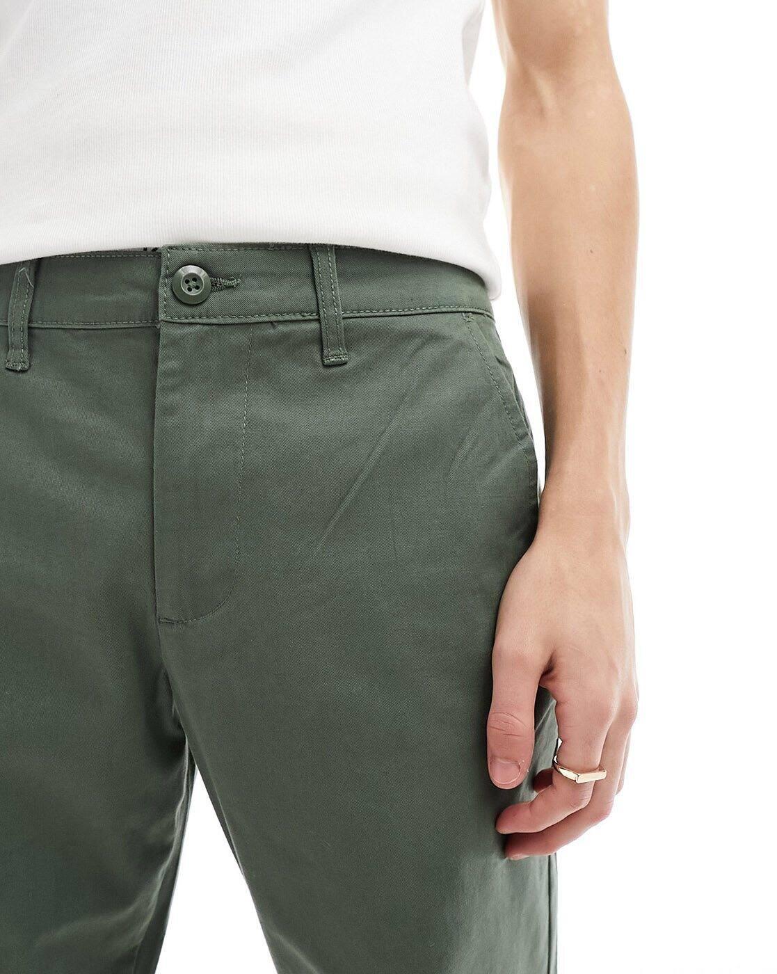 ASOS MEN TROUSERS & PANT, KHAKI, W36 L32
