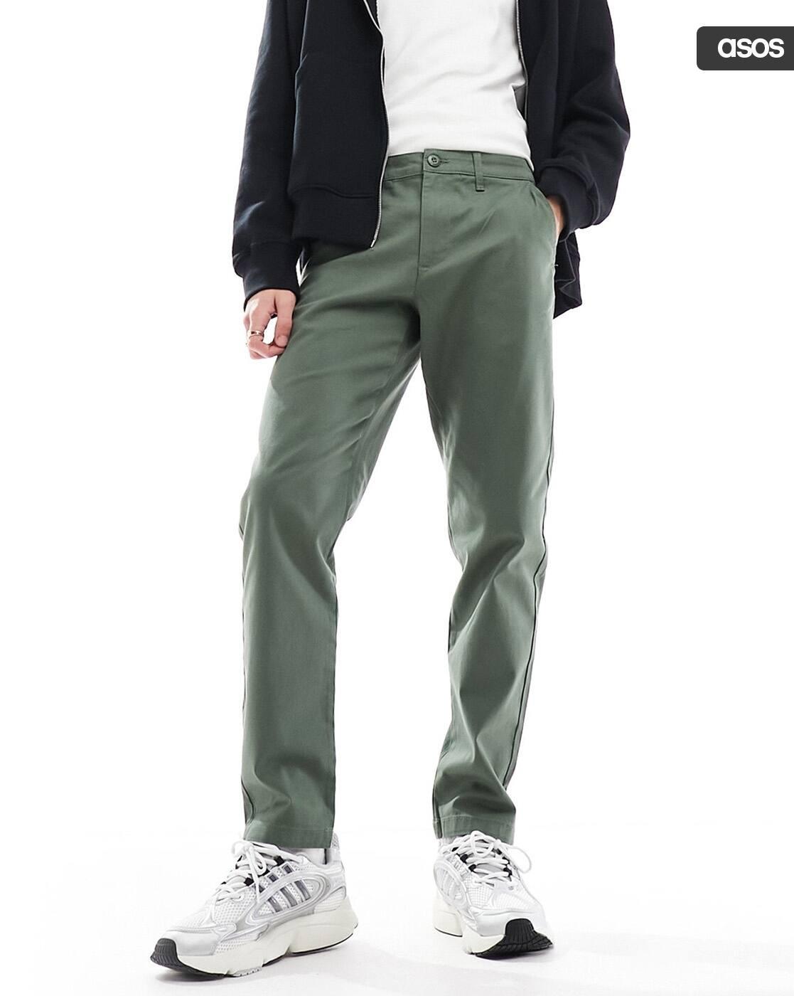 ASOS MEN TROUSERS & PANT, KHAKI, W36 L32
