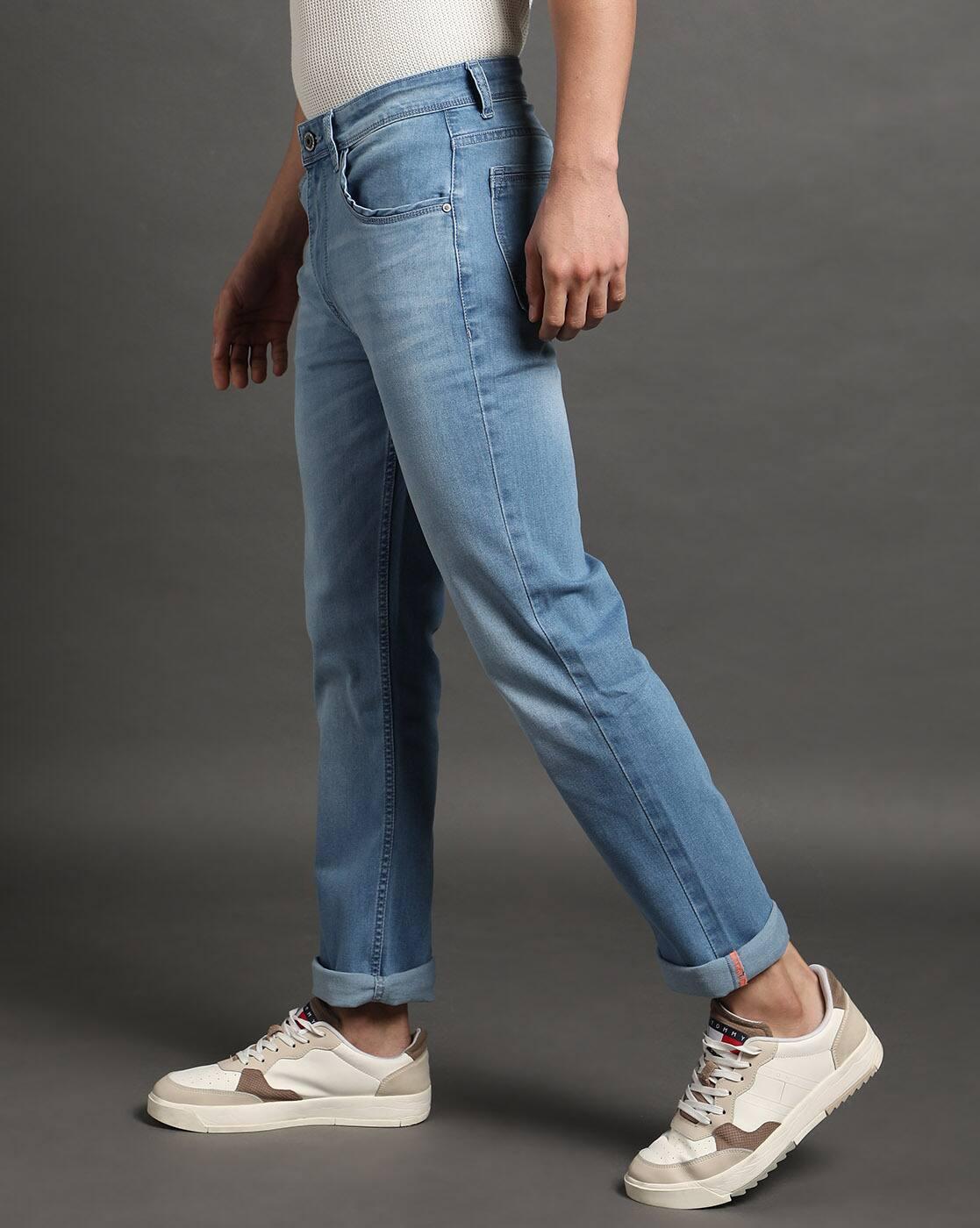 Men Mid-Wash Slim Fit Jeans