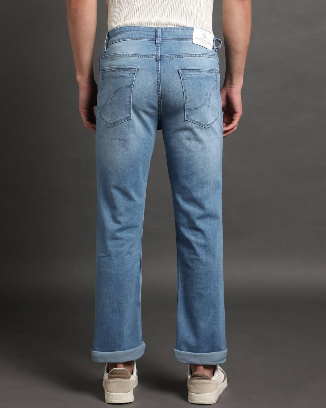 Men Mid-Wash Slim Fit Jeans