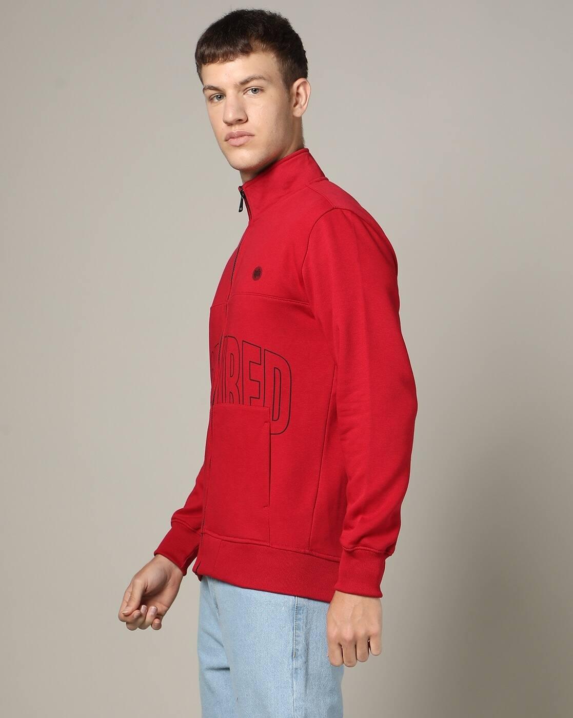 Men Typographic Print Slim Fit Sweatshirt