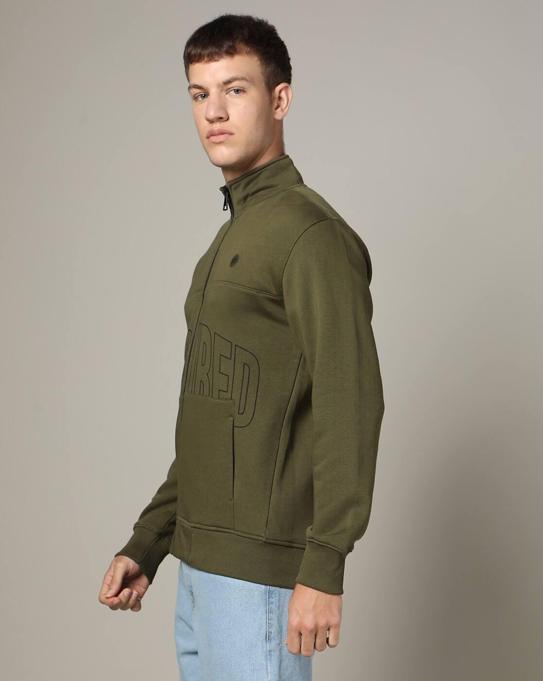 Men Typographic Print Slim Fit Sweatshirt