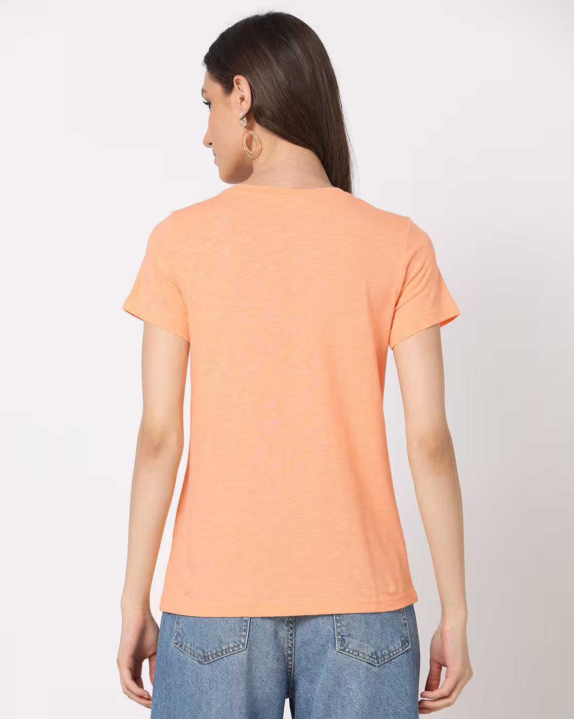 Graphic Print Round-Neck T-Shirt
