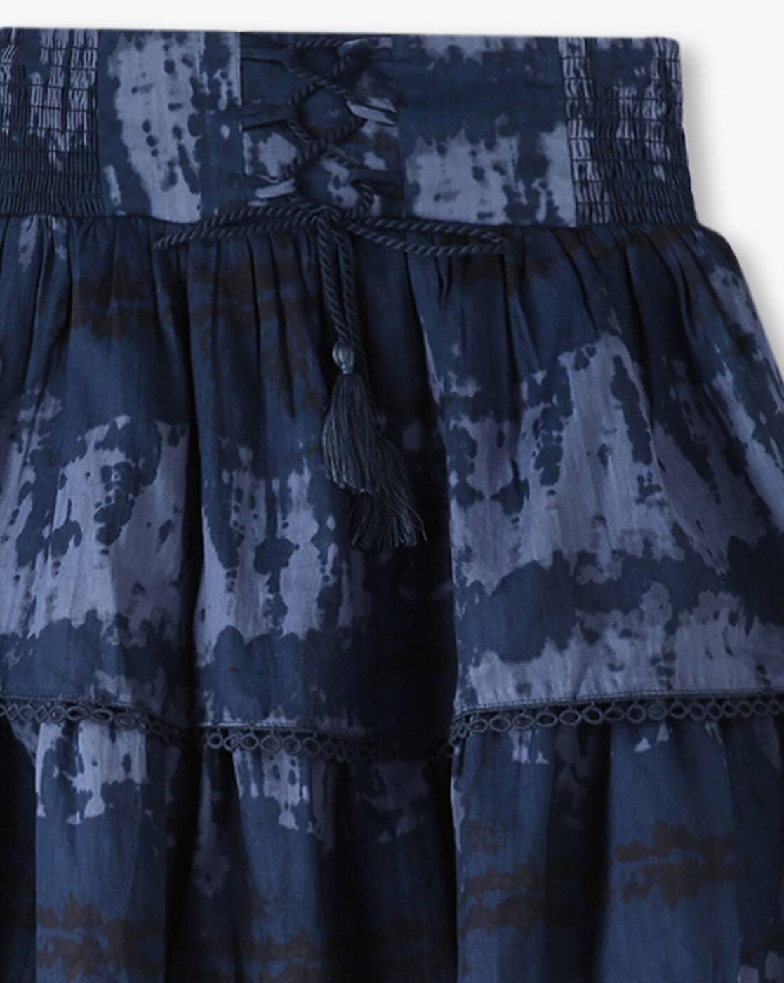Girls Tie & Dye Layered Skirt