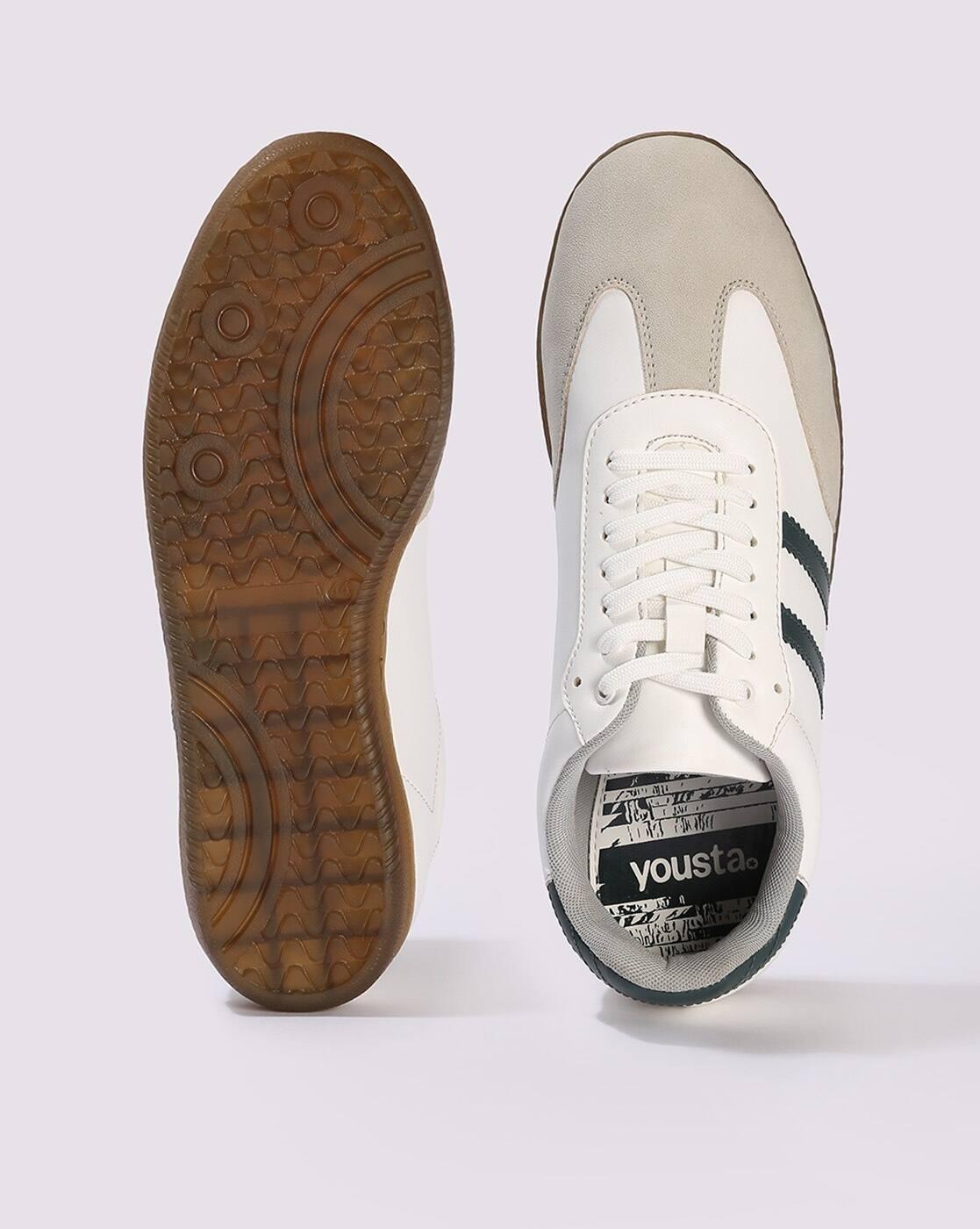 Men Round-Toe Lace-Up Sneakers