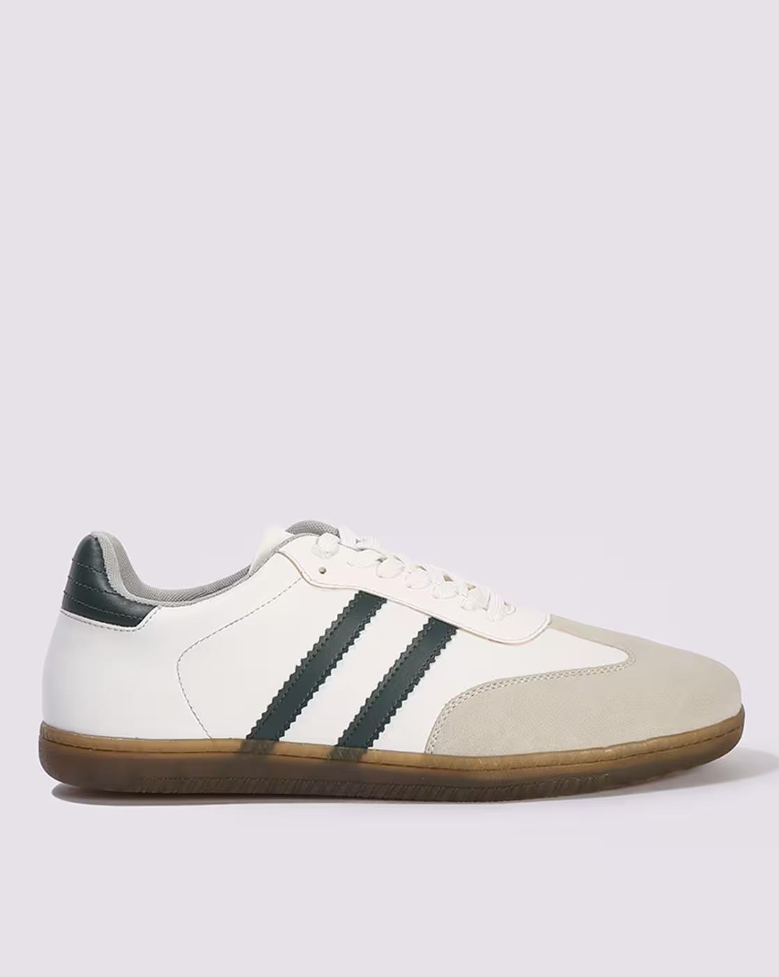 Men Round-Toe Lace-Up Sneakers