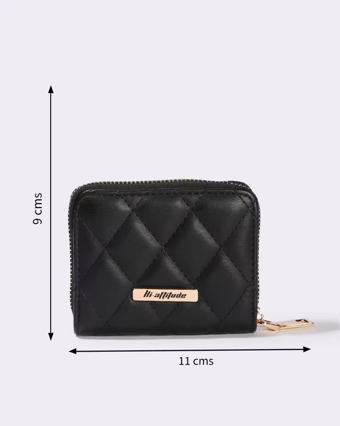 Women Quilted Zip-Around Wallet