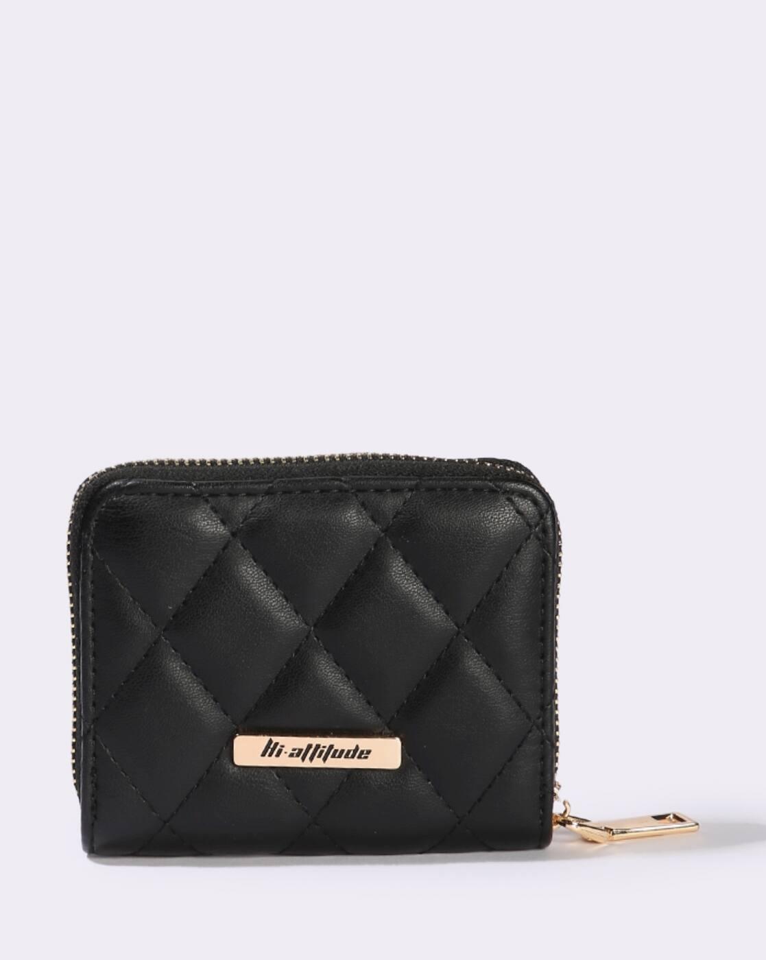 Women Quilted Zip-Around Wallet