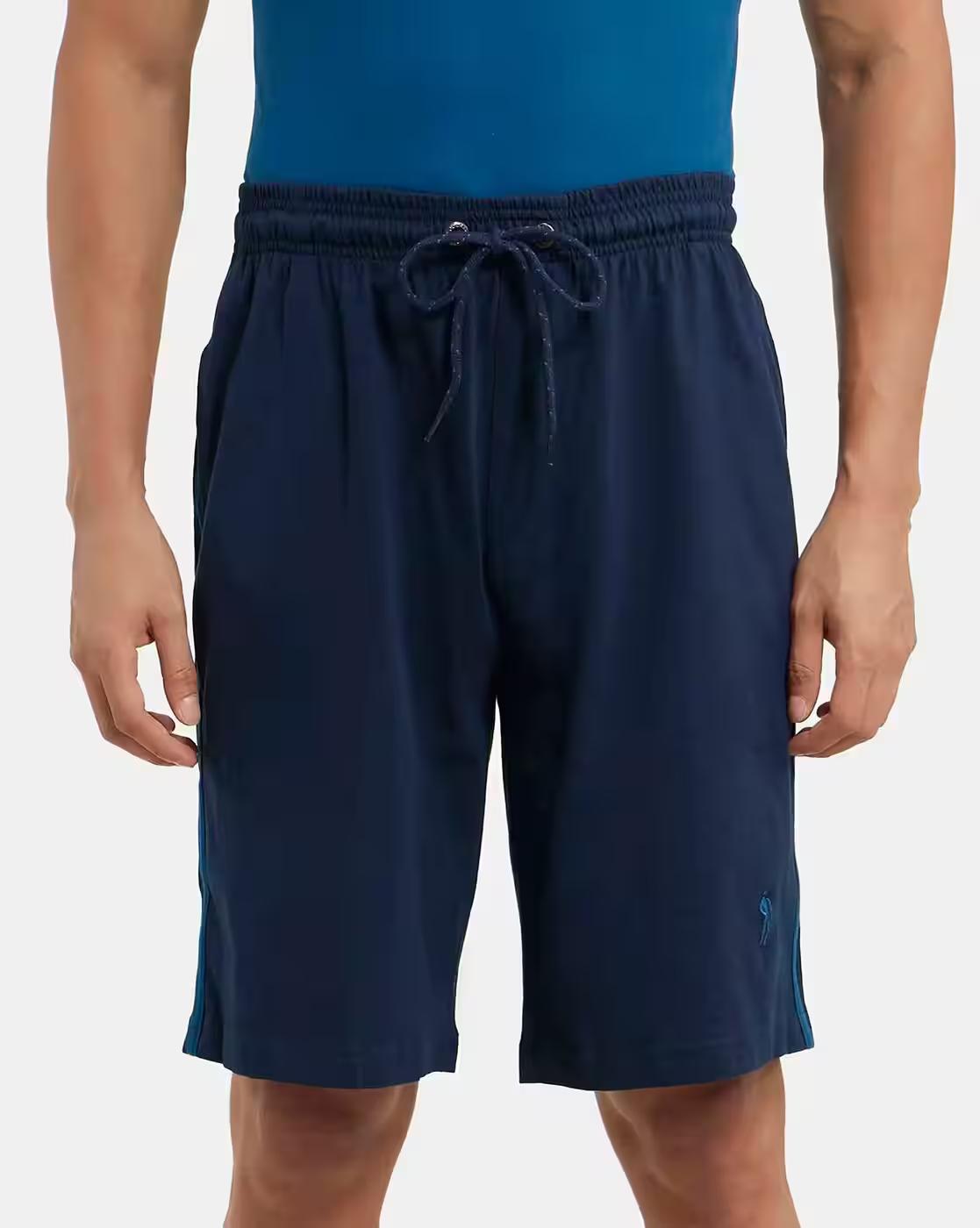 9426 Super Combed Cotton Rich Regular Fit Solid Shorts with Side Pockets