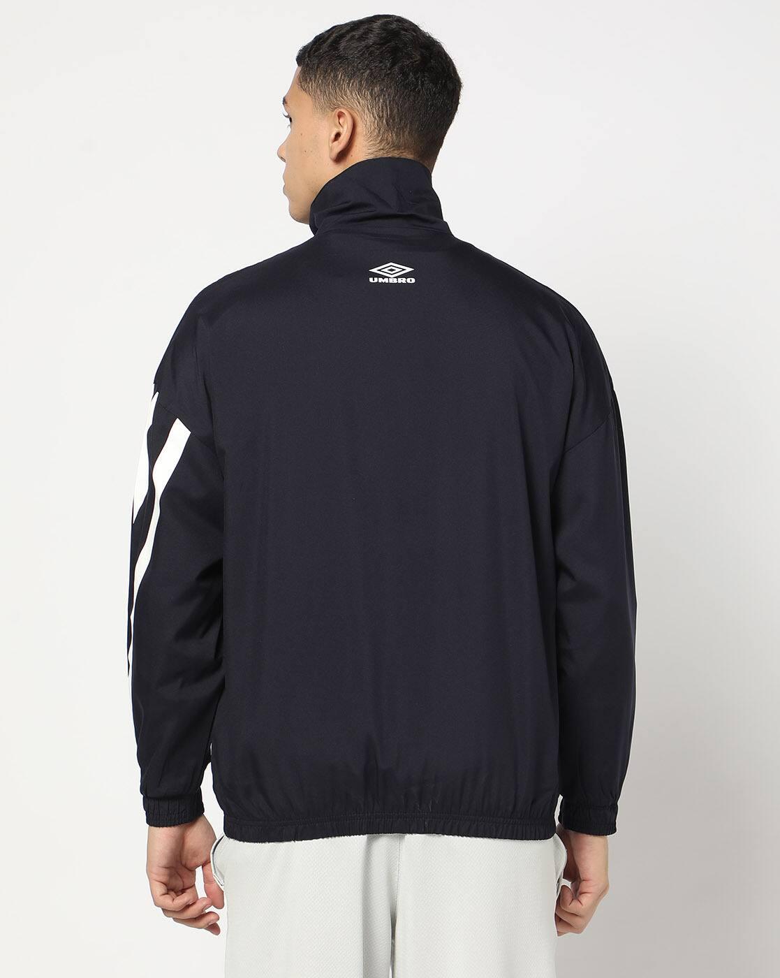 Men Logo Print Regular Fit Jacket
