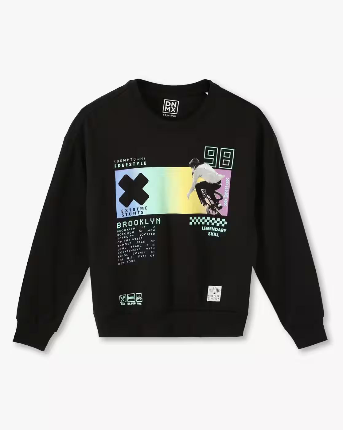 Boys FW24 YB BMX Graphic Print Oversized Sweatshirt
