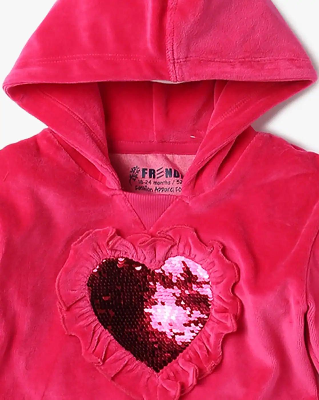 Girls Embellished Hoodie & Joggers Co-Ord Set