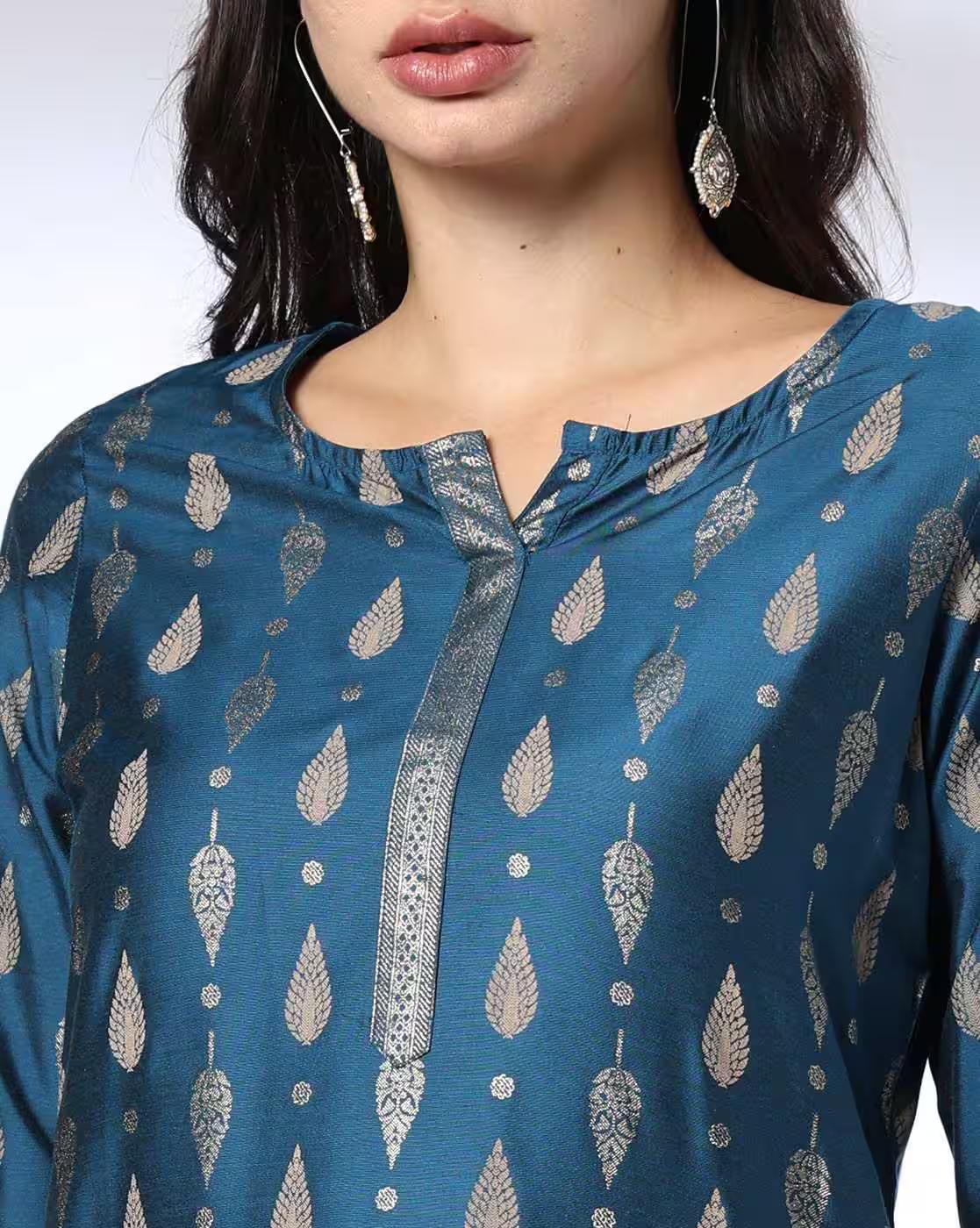 Women Printed Straight Kurta Suit Set