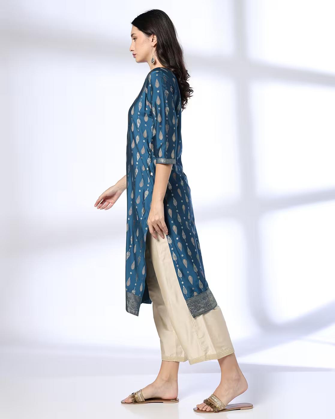 Women Printed Straight Kurta Suit Set