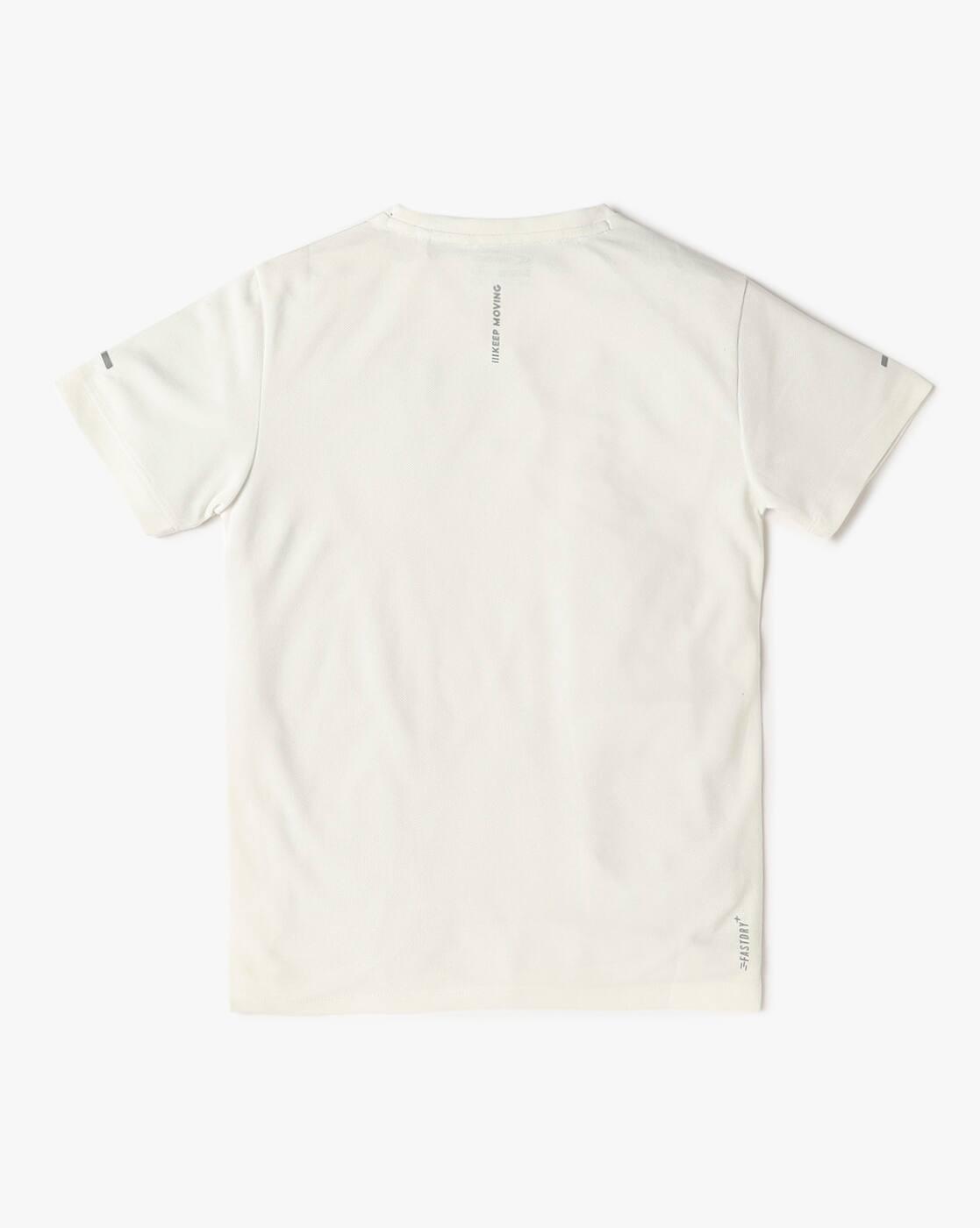 Boys Printed Regular Fit Crew-Neck T-Shirt
