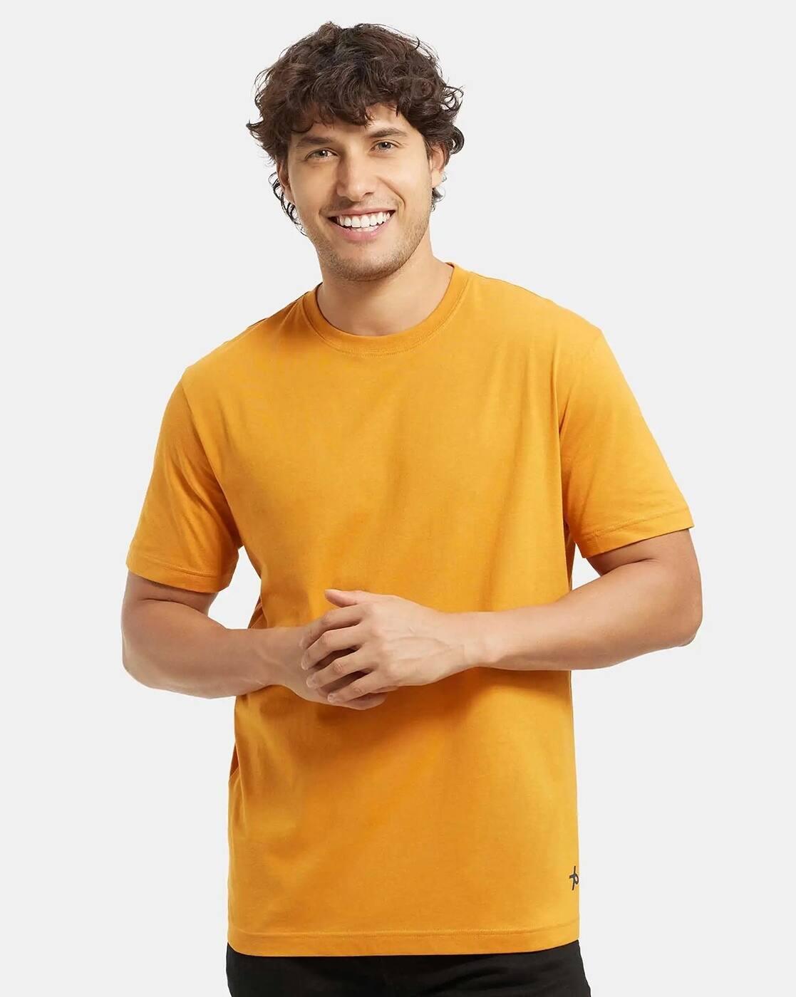 Regular Fit 2714 Super Combed Cotton Rich Round-Neck Half Sleeve T-Shirt