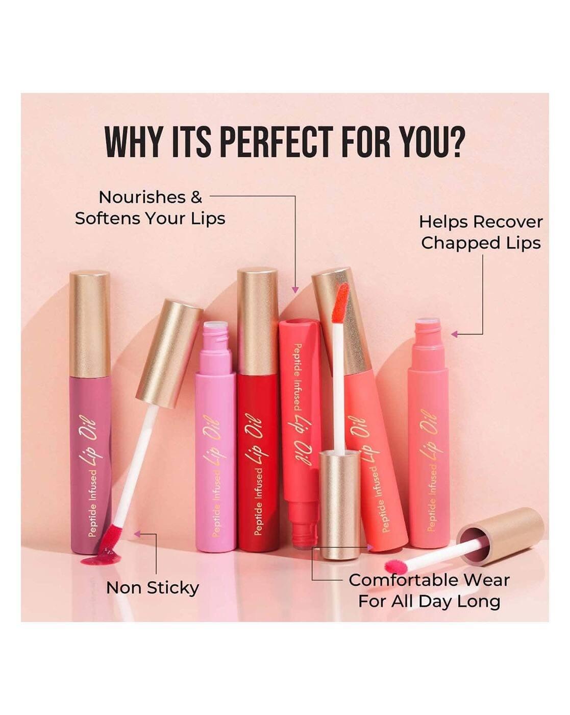 Peptide Infused Lip Oil - Red Glaze