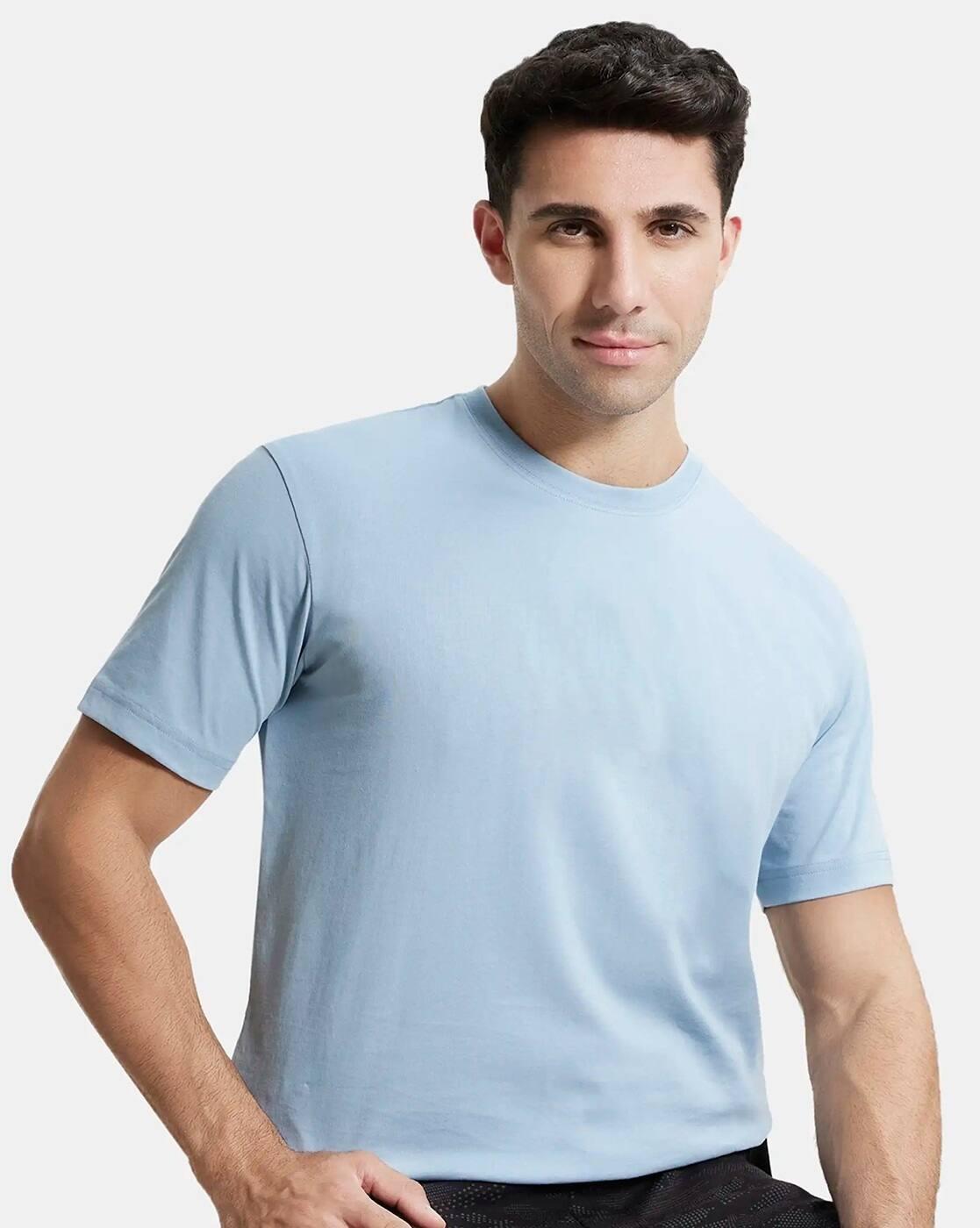 Regular Fit 2714 Super Combed Cotton Rich Round-Neck Half Sleeve T-Shirt