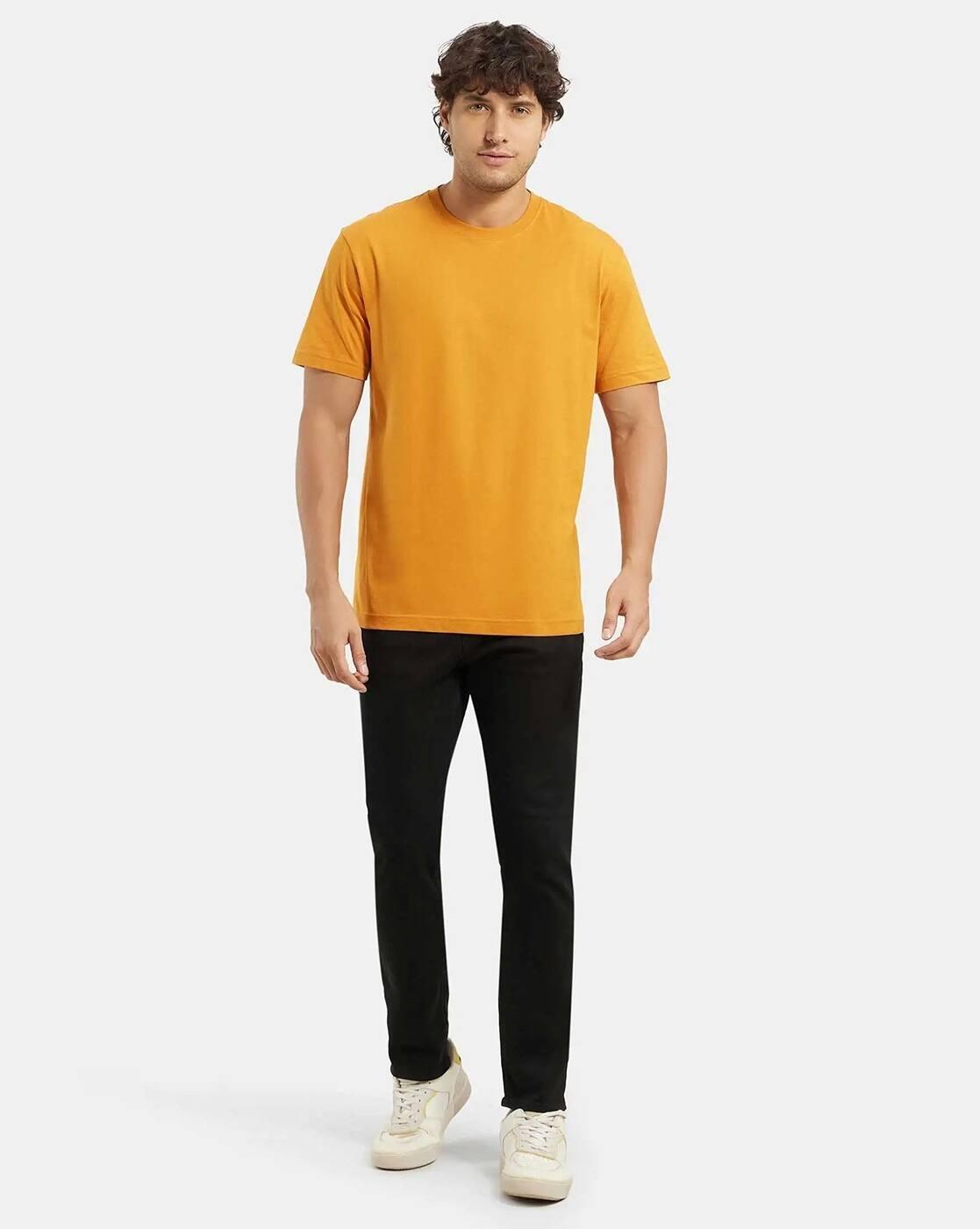 Regular Fit 2714 Super Combed Cotton Rich Round-Neck Half Sleeve T-Shirt